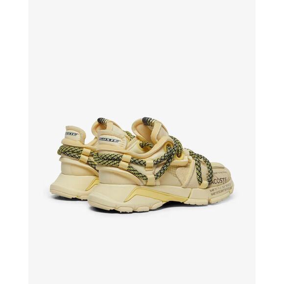 $200! Lacoste Women's L003 Active Runway Sneakers Yellow SZ 7.5 EU 39 - Picture 3 of 6